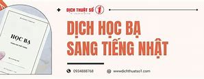 Dịch Học Bạ Cấp 3 Sang Tiếng Nhật